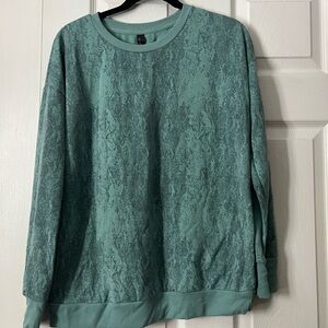 Mondetta Teal Crewneck Sweater
